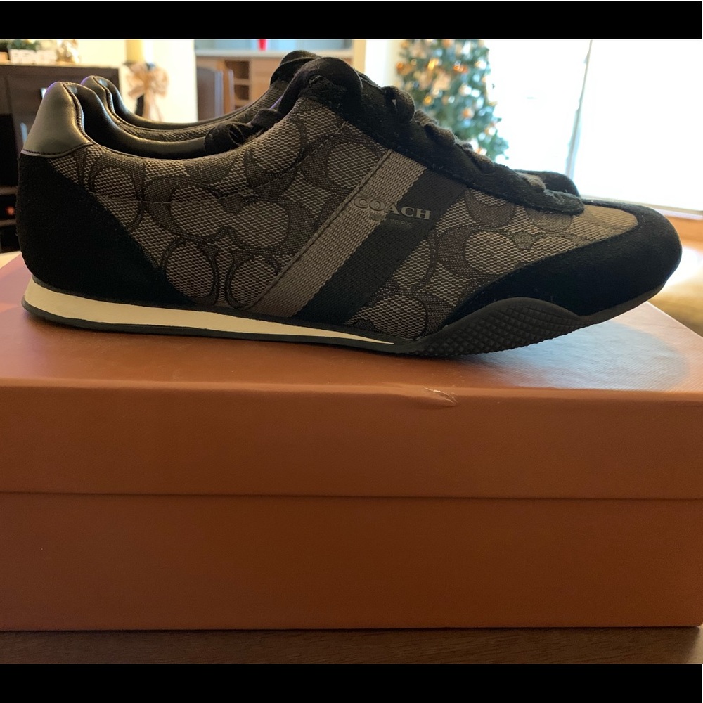 Coach Shoes- Style-Kelvin Outline Sig/Suede